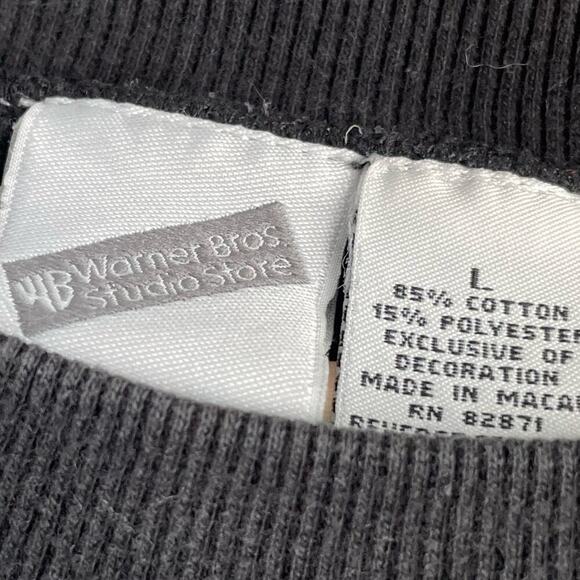 Vintage Warner Brothers Crewneck sweatshirt size large cropped - Picture 7 of 8